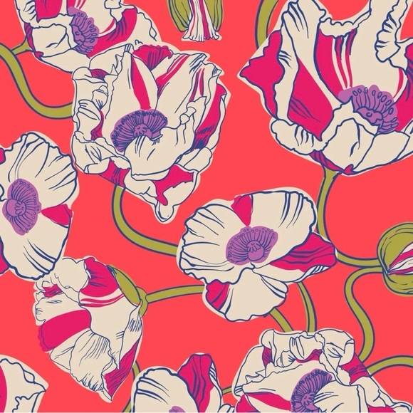 Vera Bradley Cooler Backpack Swirling Poppies in Featherweight Quilted